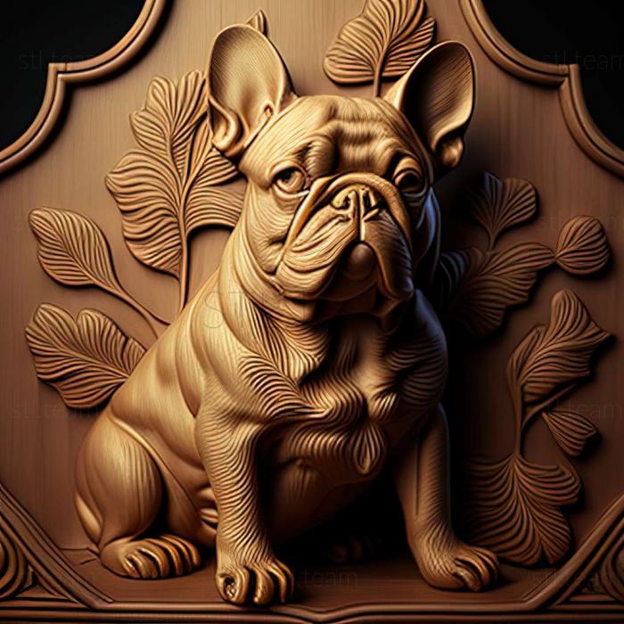 3D model french bulldog (STL)
